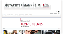 Desktop Screenshot of gutachter-mannheim.de